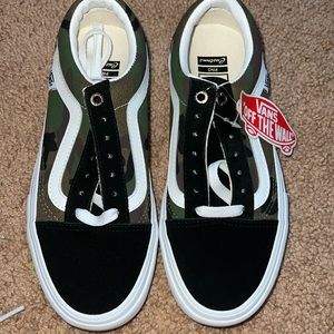 Black/Camo Custom Old Skool Vans